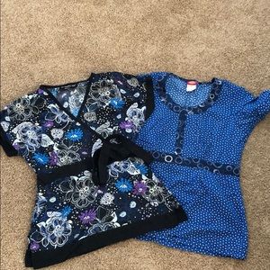 Nursing scrub top
